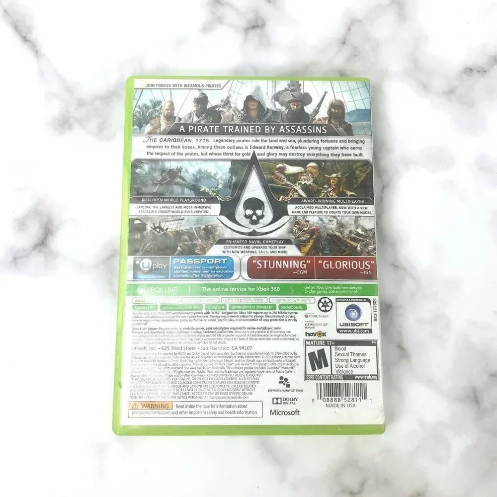 Assassin's Creed IV: Black Flag Microsoft Xbox 360 Game